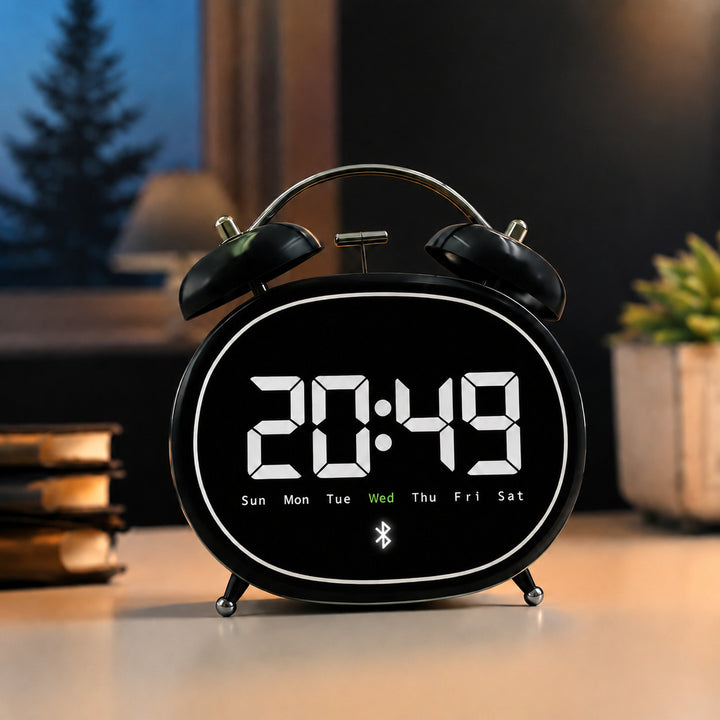 Digital Bluetooth table clock with large digits Kalsten