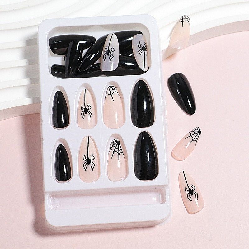 Artistic Spider Design Press-On Nails Kalsten