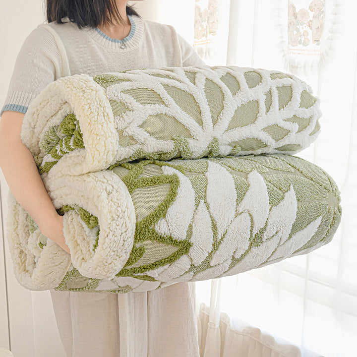 Ultra-Soft Textured Plush Throw Blanket