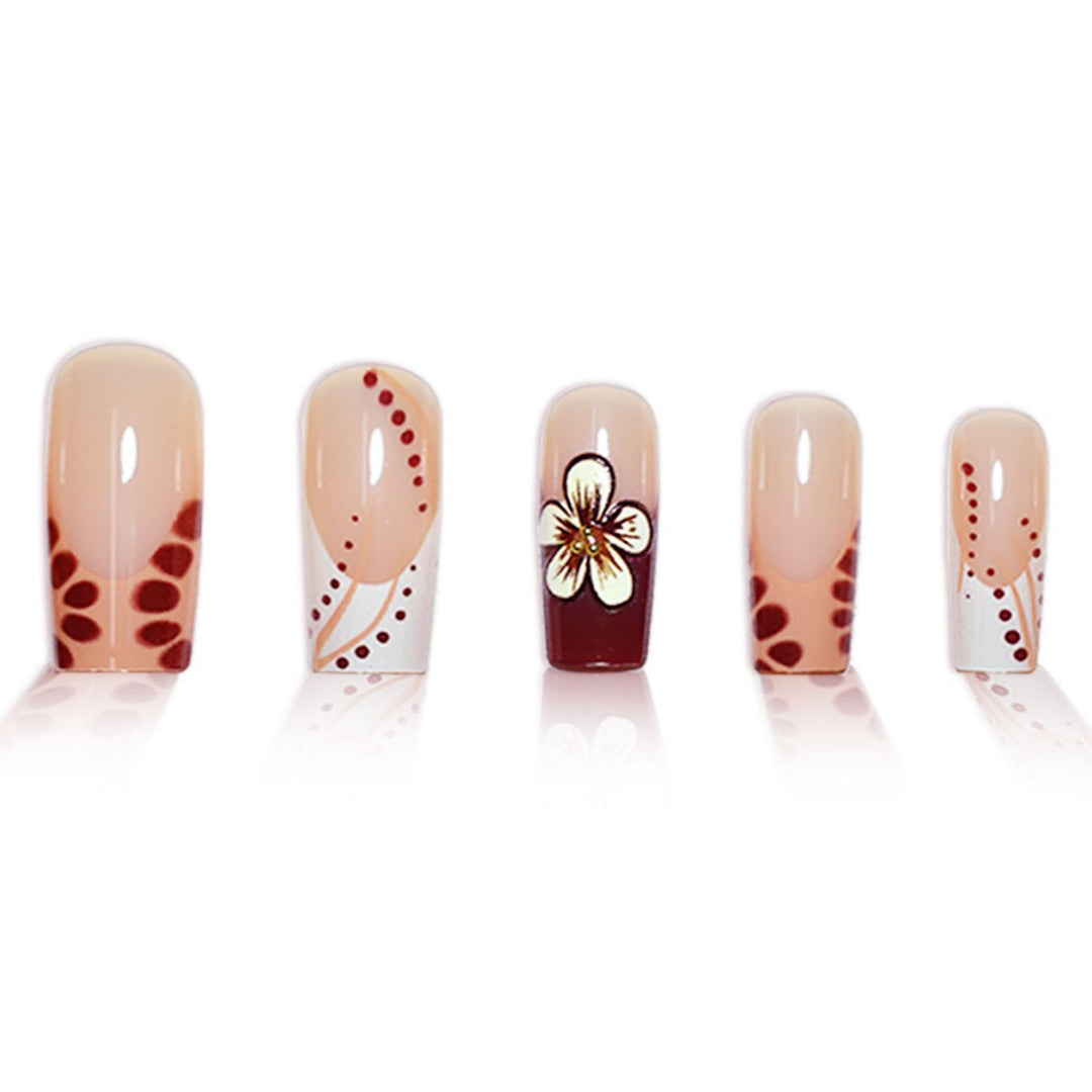 Floral Design Sculpted Press-On Nails Kalsten