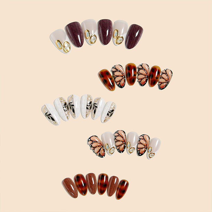 Deluxe artificial nails in elegant Baroque style Kalsten