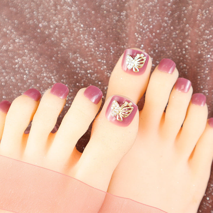 Stylish Decorative Press-On Toenails Set Kalsten