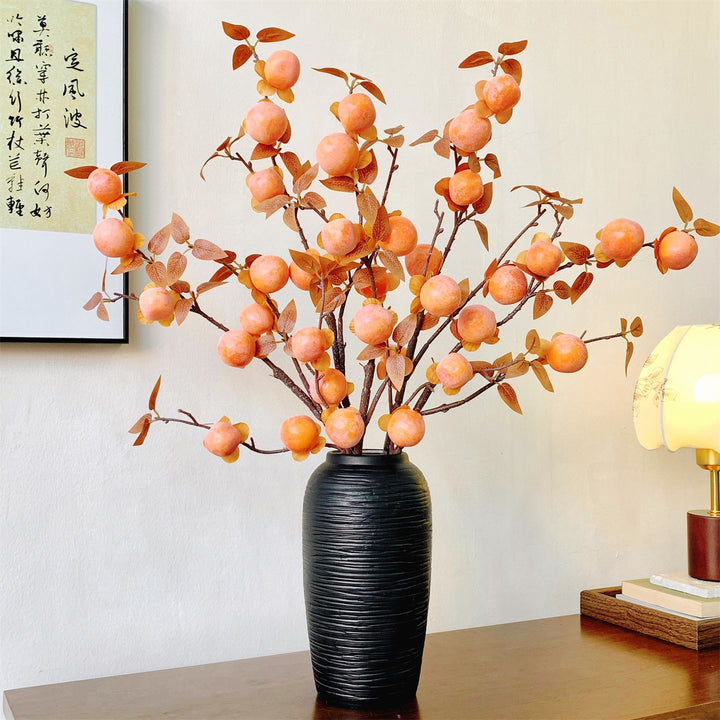 Decorative Faux Peach Blossom Stem