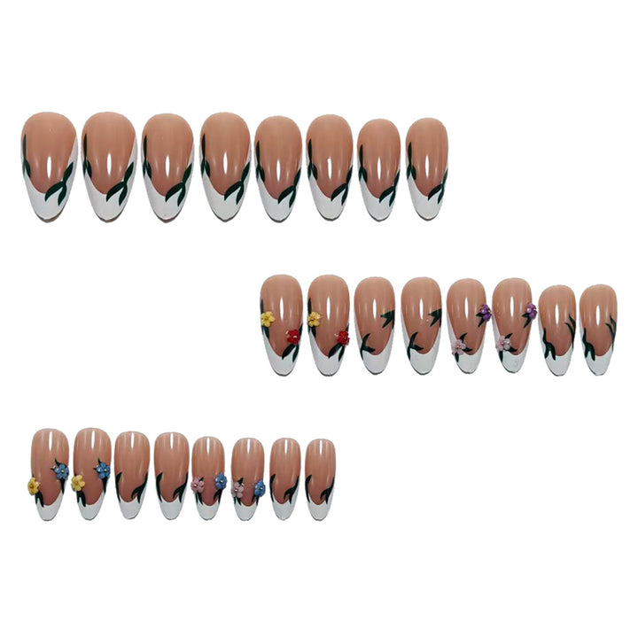 Artificial Nail Set with Floral Design Kalsten