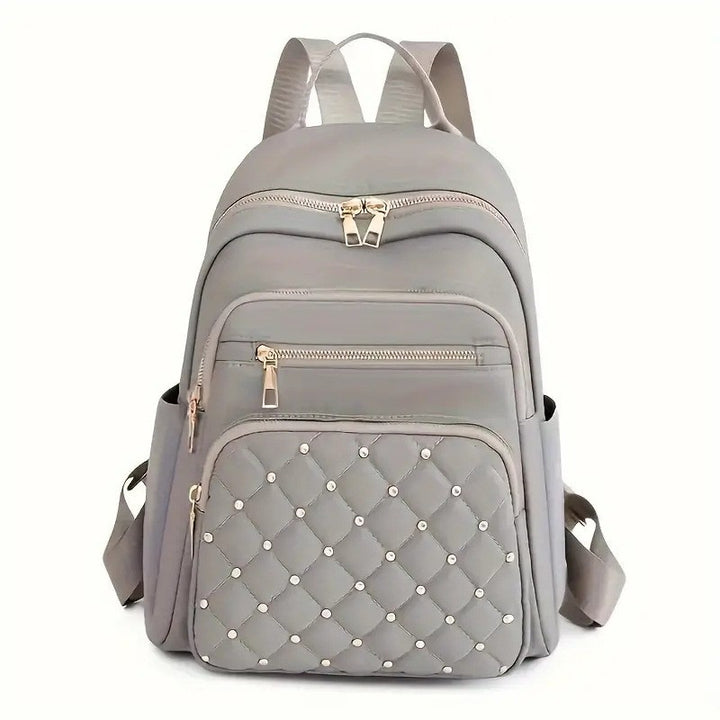 Quilted Multi-Pocket Backpack