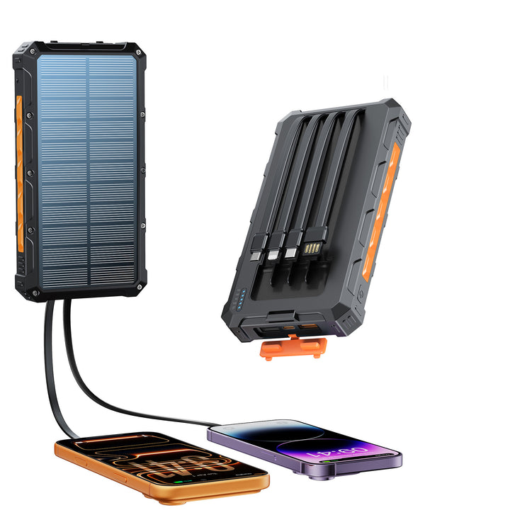 Solar Powerbank with multifunctional connection system and fast charging function Kalsten