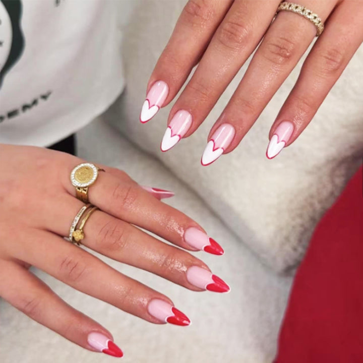 Heart-Design Stiletto Press-On Nails Kalsten 1789085993