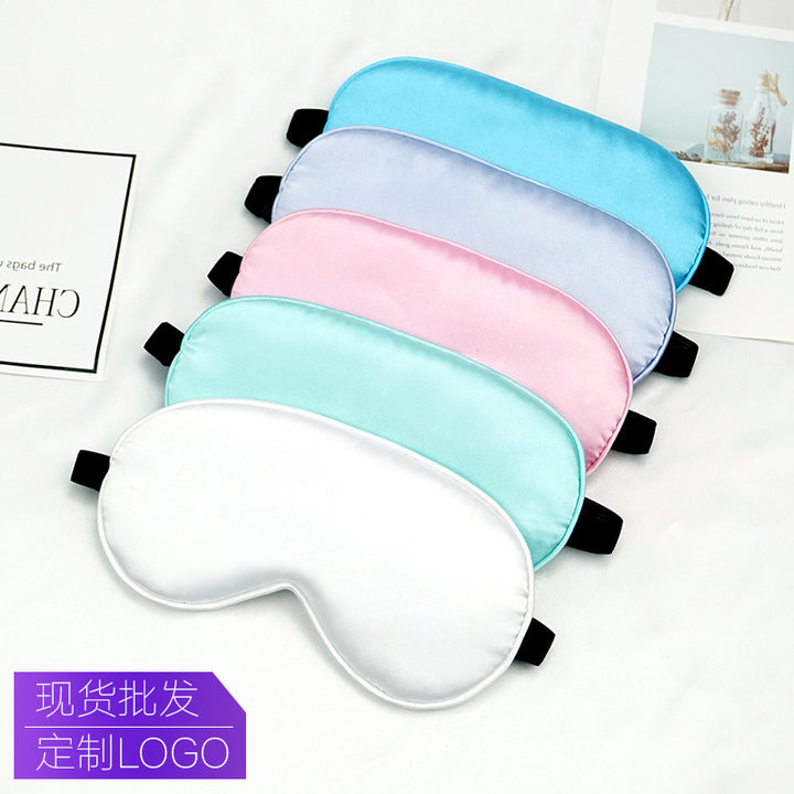 Unisex nan luxurious silk sleep mask with contoured eye cavity and adjustable elastic band Kalsten