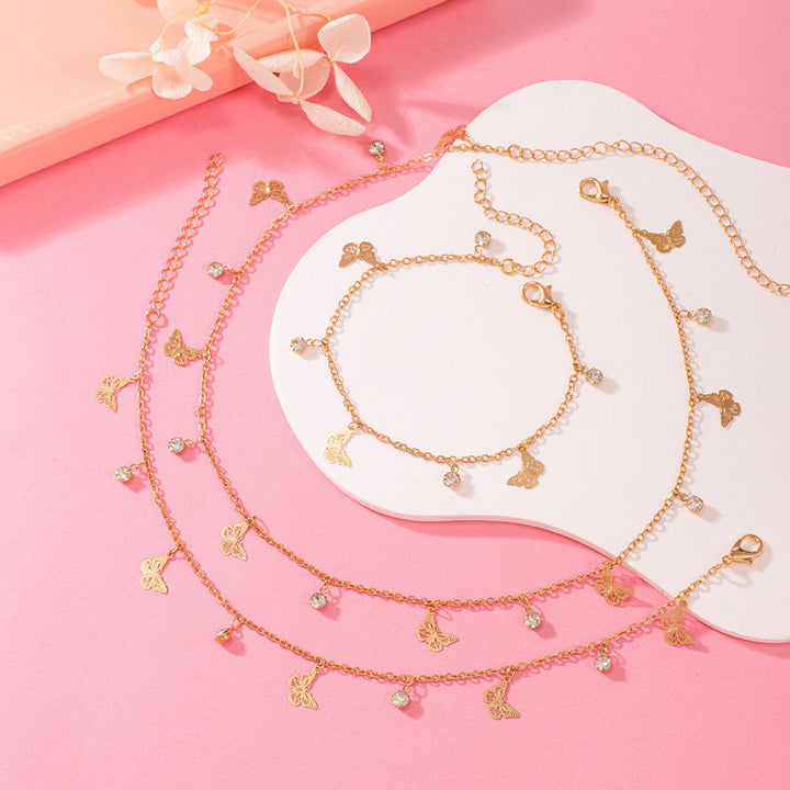 Butterfly Charm Anklet Kalsten