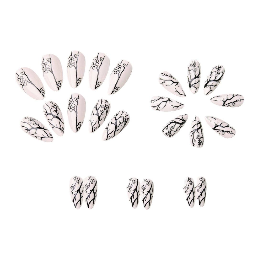 Artistic Branch Pattern Nail Art Kalsten