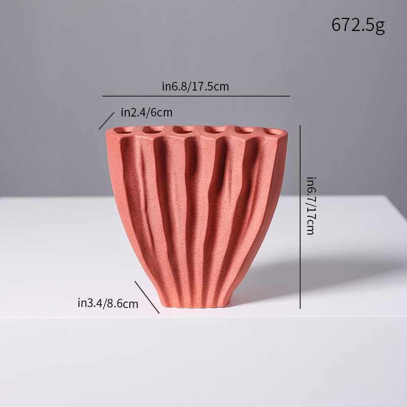 Decorative Textured Ceramic Vase