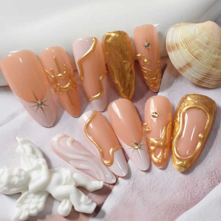 Premium Artistic Press-On Nail Extensions Kalsten