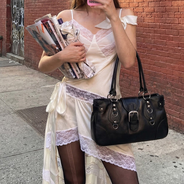 Structured Handheld Tote Bag