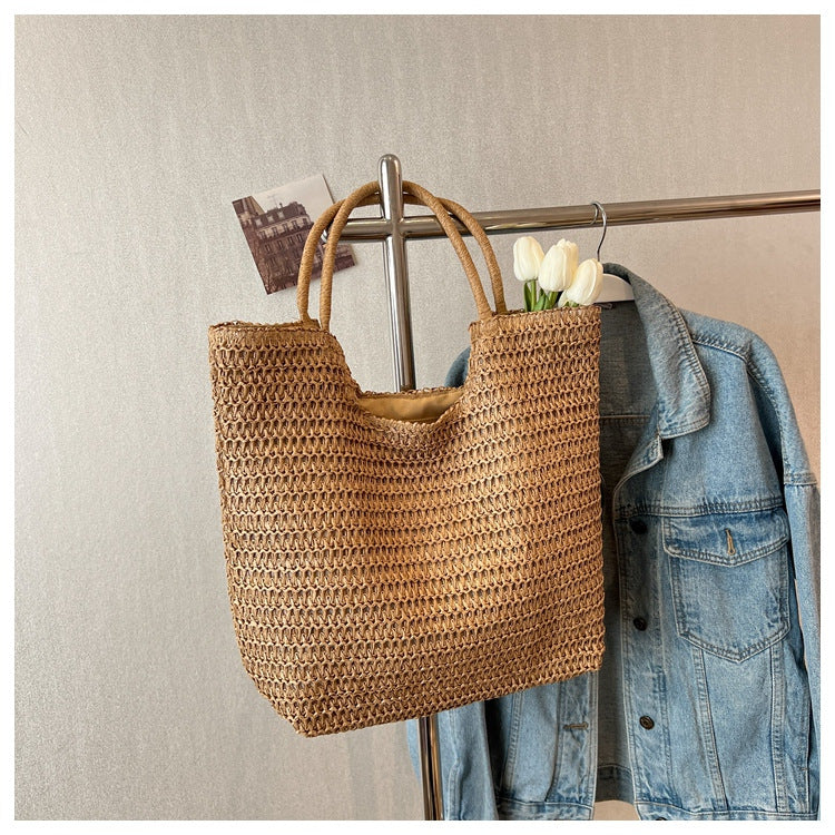Handmade ven Straw Tote Bag Kalsten