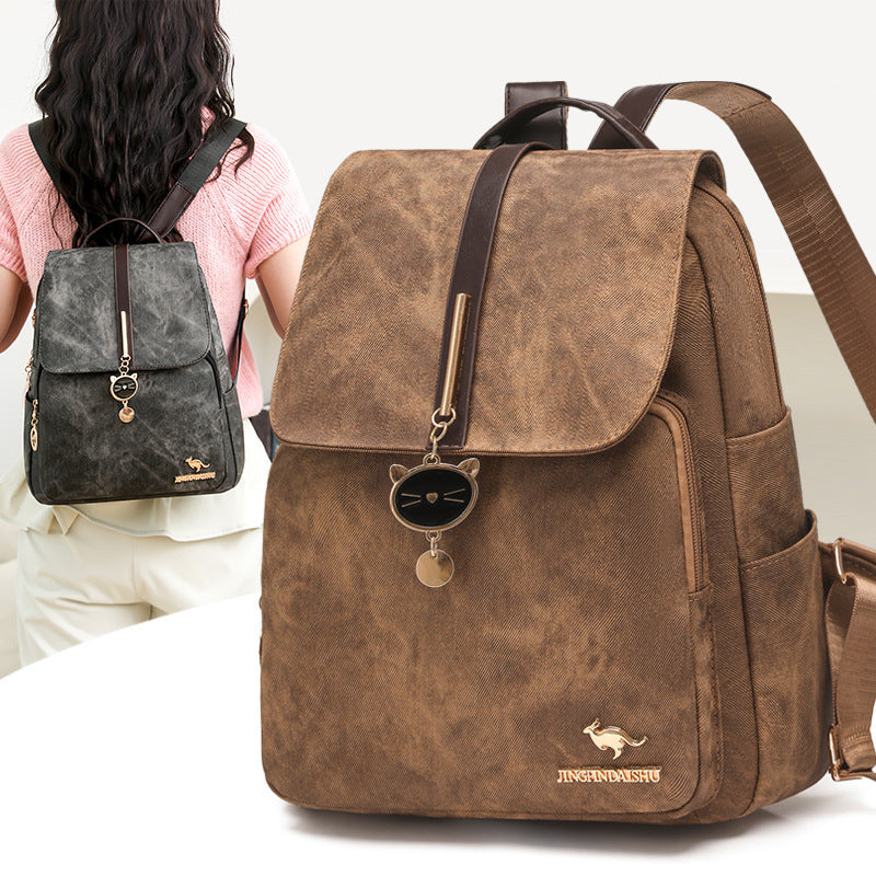 Vintage-Inspired Canvas Backpack Kalsten