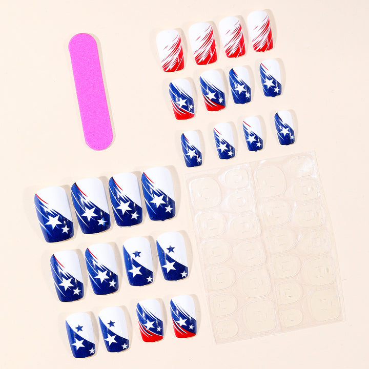 Patriotic Nail Art Design Kalsten