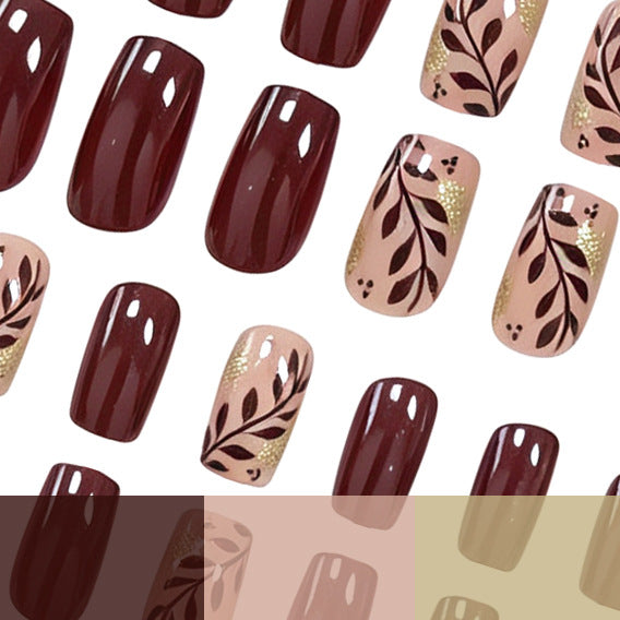 Artistic Autumn-Inspired Nail Art Kalsten