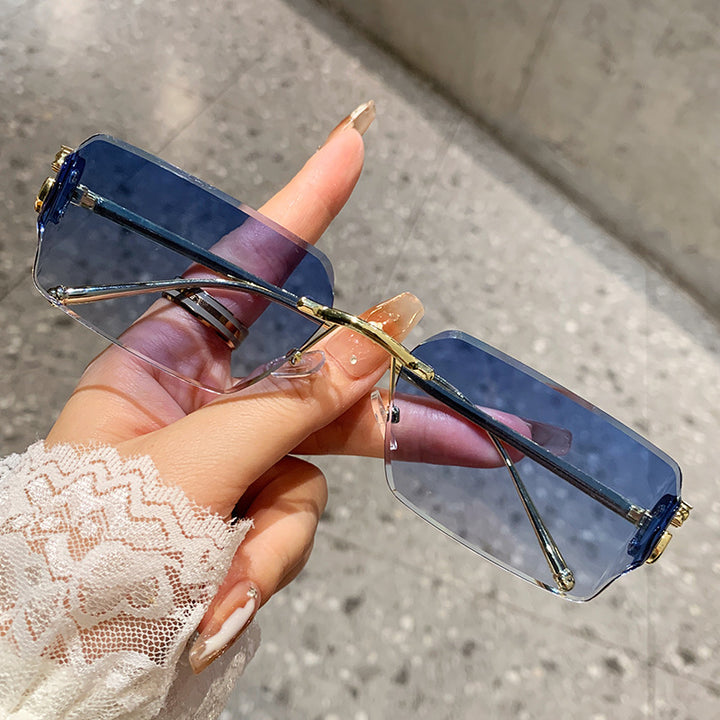 Women's oversized sunglasses with high-quality metal frame and polarized lenses Kalsten