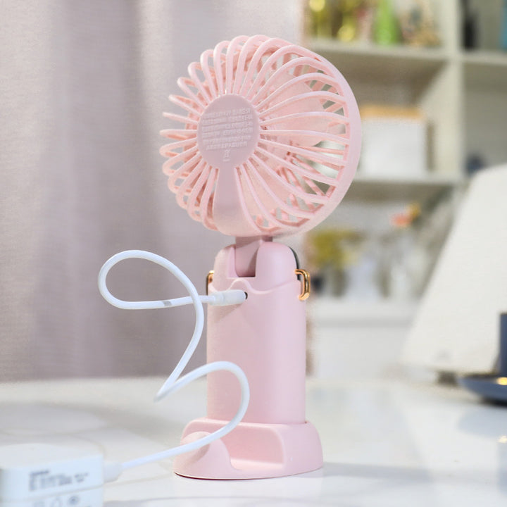 Women's Portable Hand Fan with Integrated Spray Function and USB Charging Option Kalsten