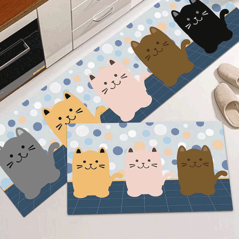 Cat-Themed Kitchen Mat Kalsten