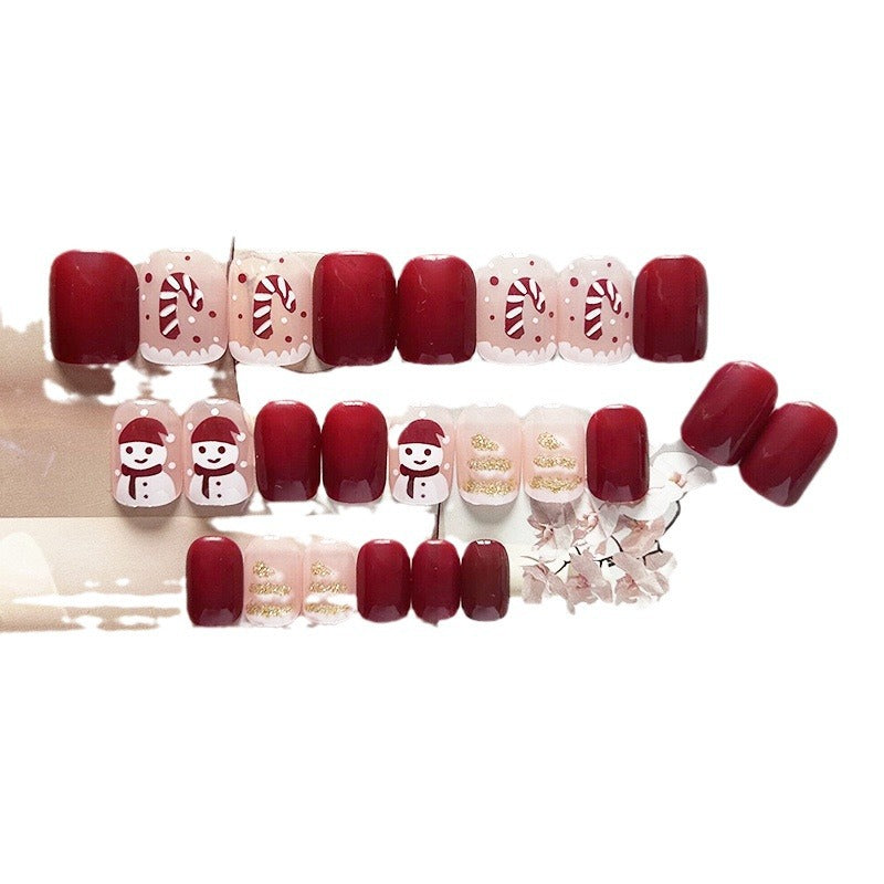 Festive-Themed Press-On Nail Art Set Kalsten