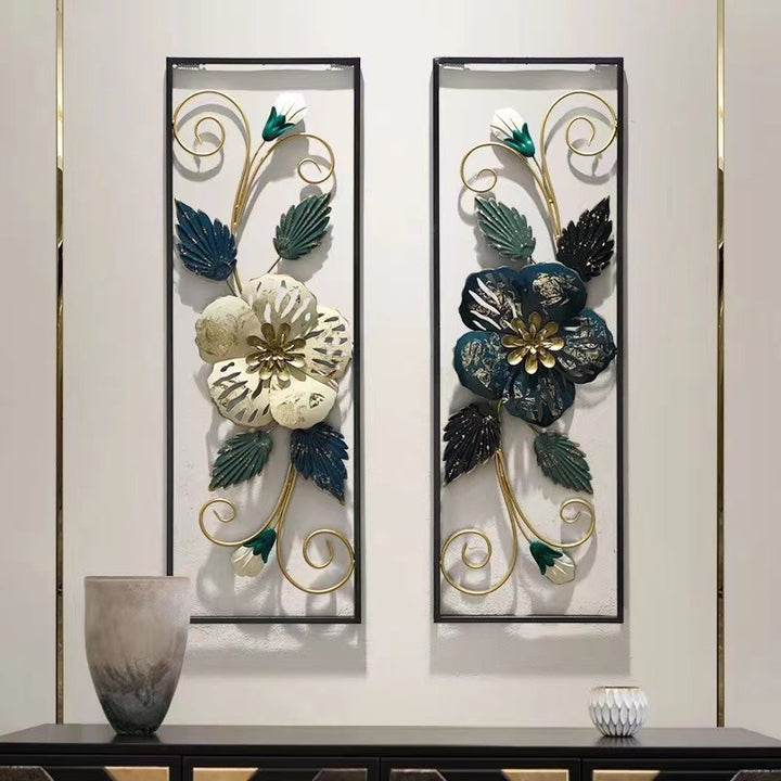 Decorative Floral Metal Wall Art Panels Kalsten