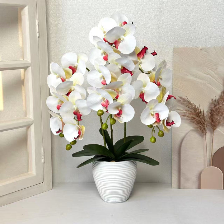 Artificial Orchid Plant for Home Decor Display
