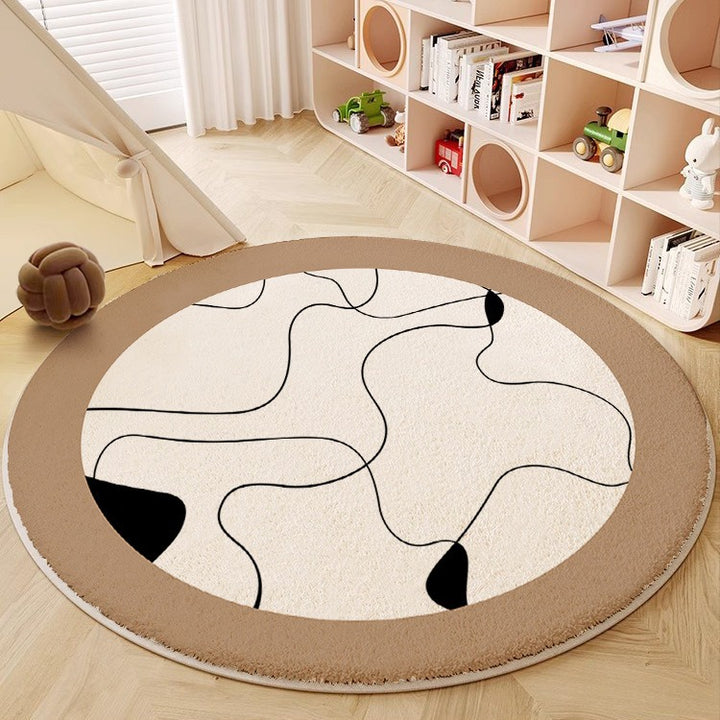 Abstract Circular Area Rug Kalsten
