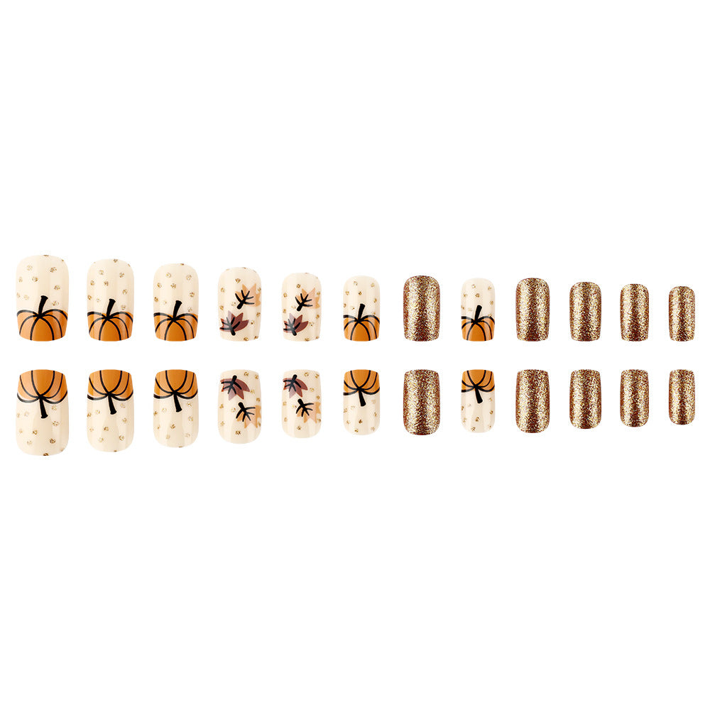Autumn-Inspired Decorative Nail Art Kalsten
