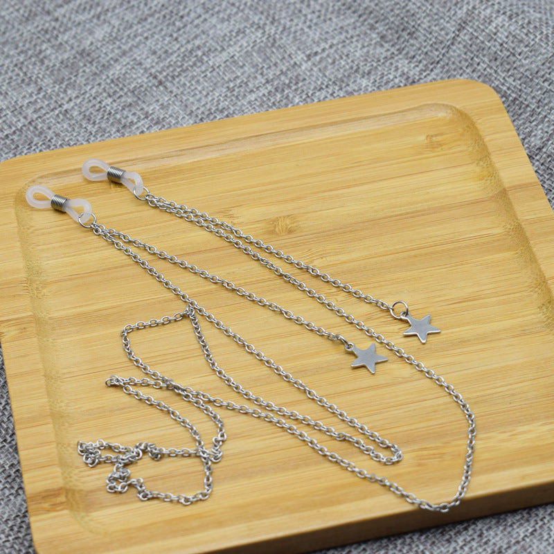Star-Accented Chain Eyewear Holder Kalsten