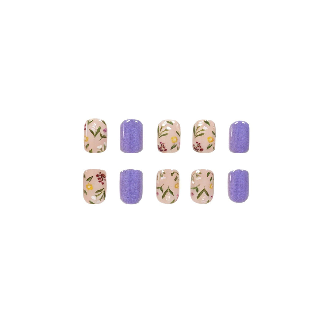 Floral Art Acrylic Nail Design Kalsten