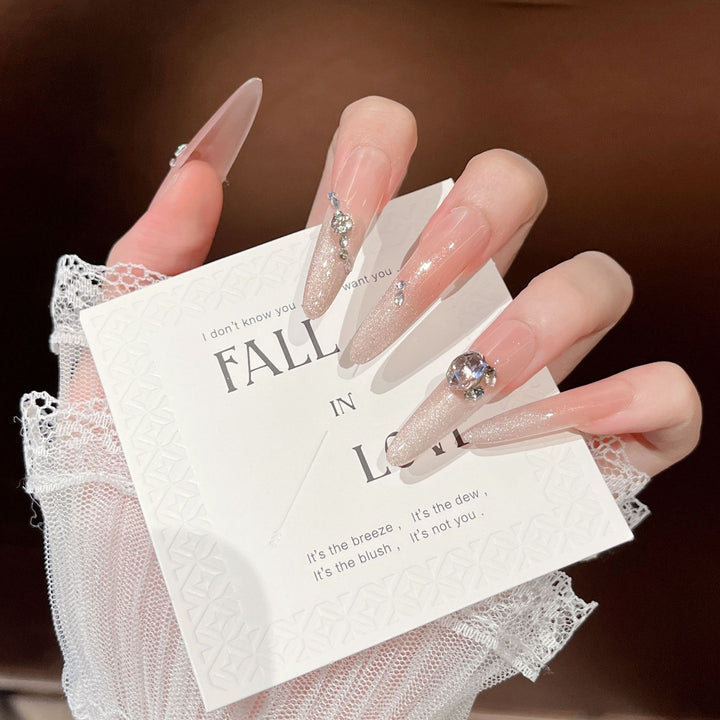 Crystal-Embellished Press-On Nail Extensions Kalsten