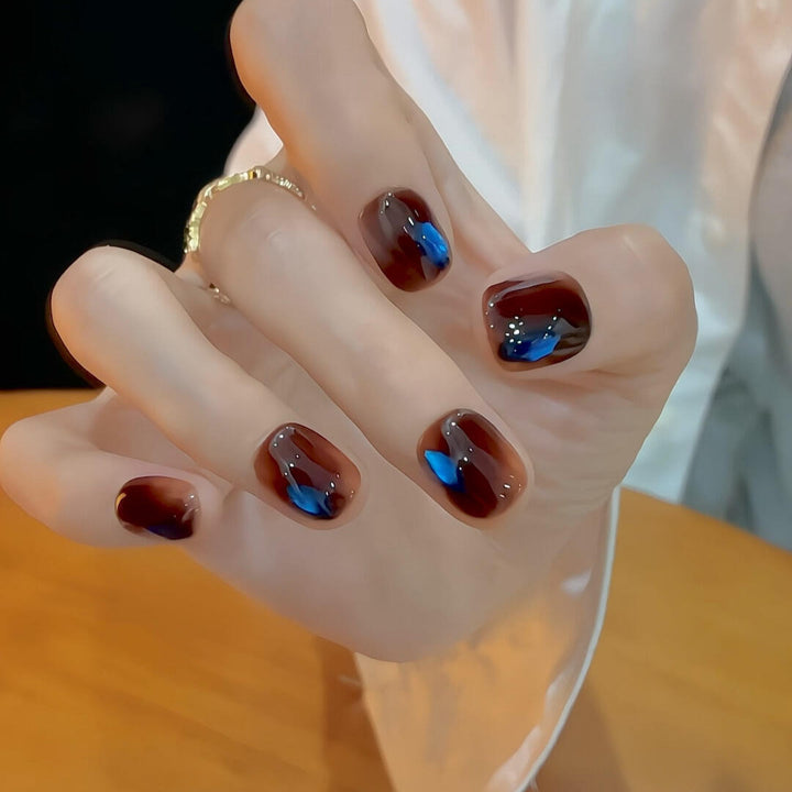 Artificial Nails in Modern Gradient Colors Kalsten