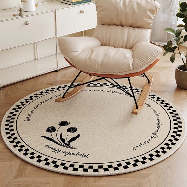 Round Decorative Area Rug for Home Decor
