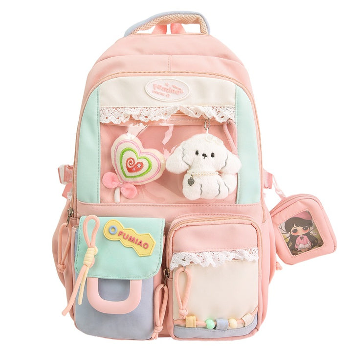 Playful Multi-Pocket Travel Backpack