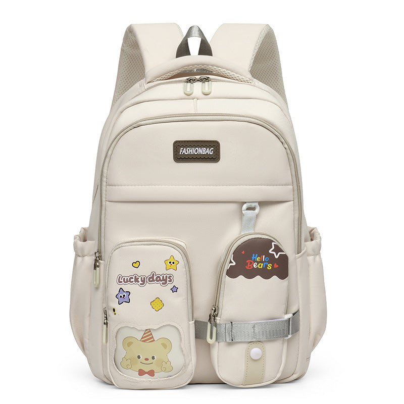 Cute Illustrated Student Backpack