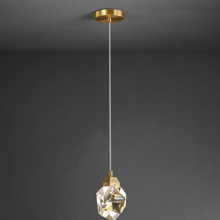 Geometric Crystal Pendant Light