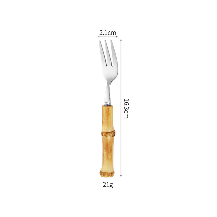 Bamboo Handle Salad Fork Kalsten