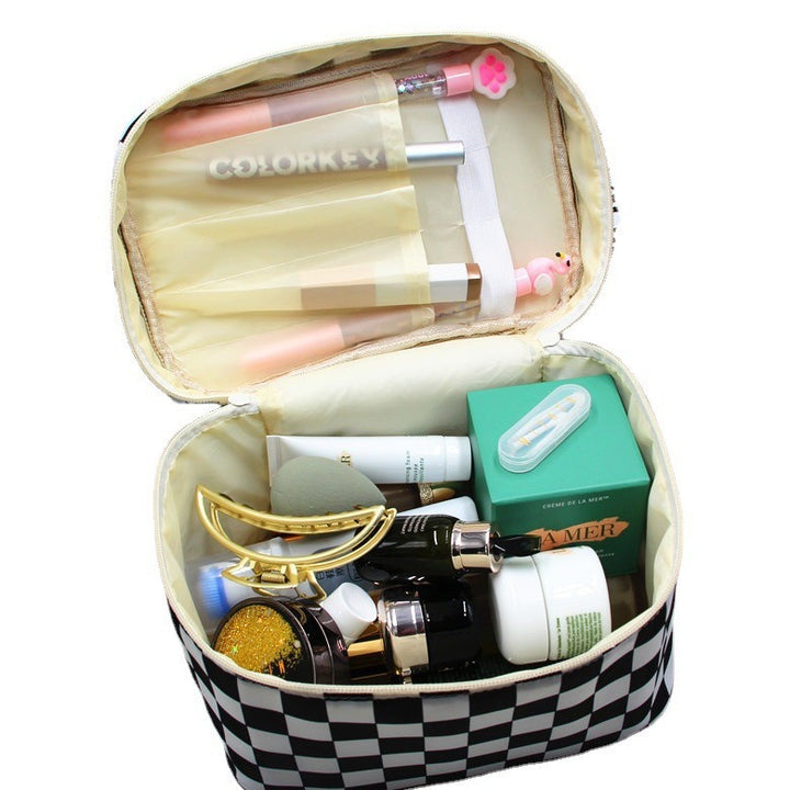Checkered Pattern Pencil Pouch Kalsten