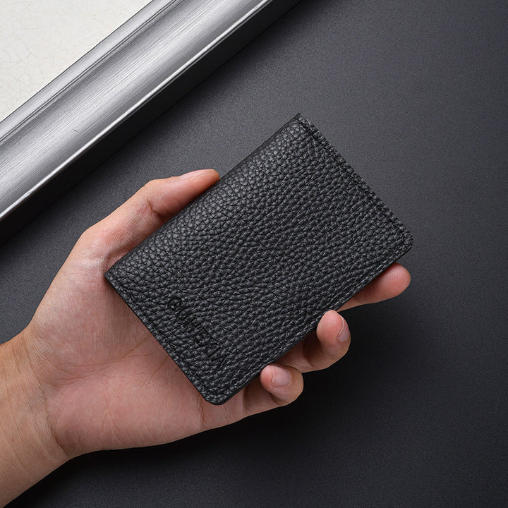 Textured Leather Cardholder Kalsten