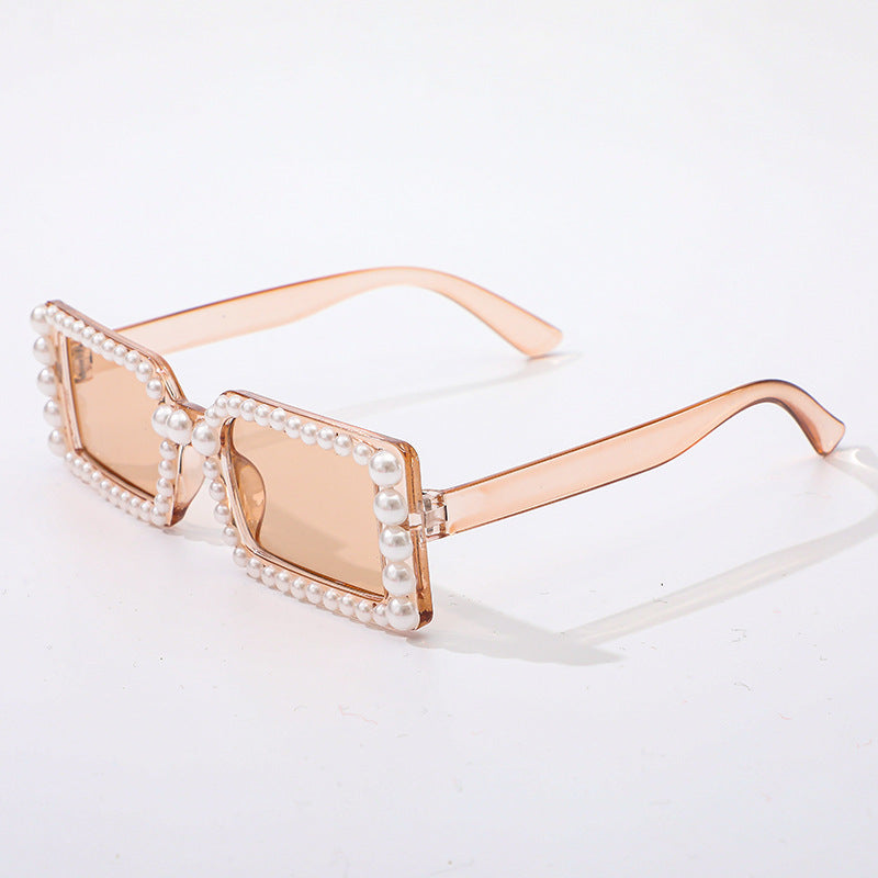 Pearl-Embellished Retro Sunglasses Kalsten