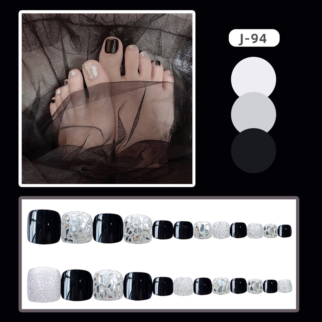 Artistic Press-On Toenails Set