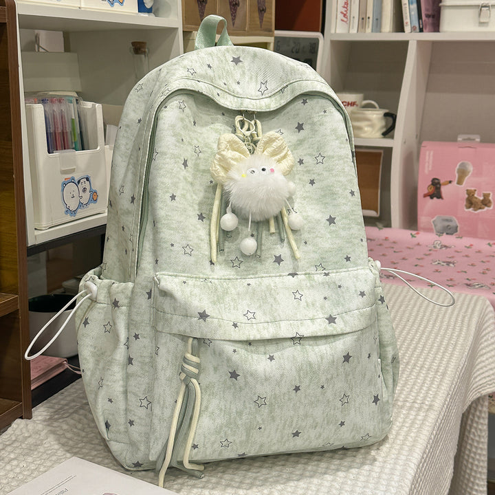 Star-Patterned Youth Backpack