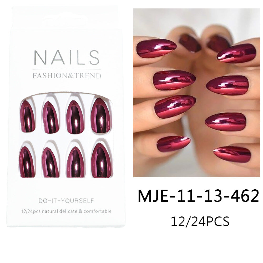 Premium Glossy Almond-Shaped Press-On Nails Kalsten 1787225060
