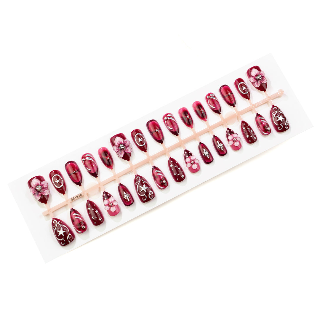 Artistic Embellished Press-On Nail Art Set Kalsten