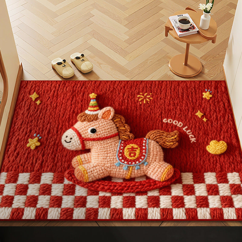 Dog Theme Cozy Doormat