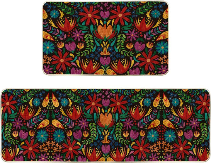 Vibrant Day of the Dead Decorative Rug