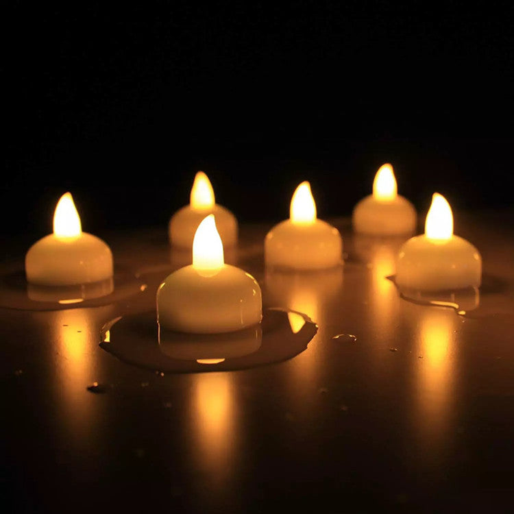 Floating LED Tealight Candle Set for Glass Vase Centerpieces Waterproof Flameless Ambience Kalsten