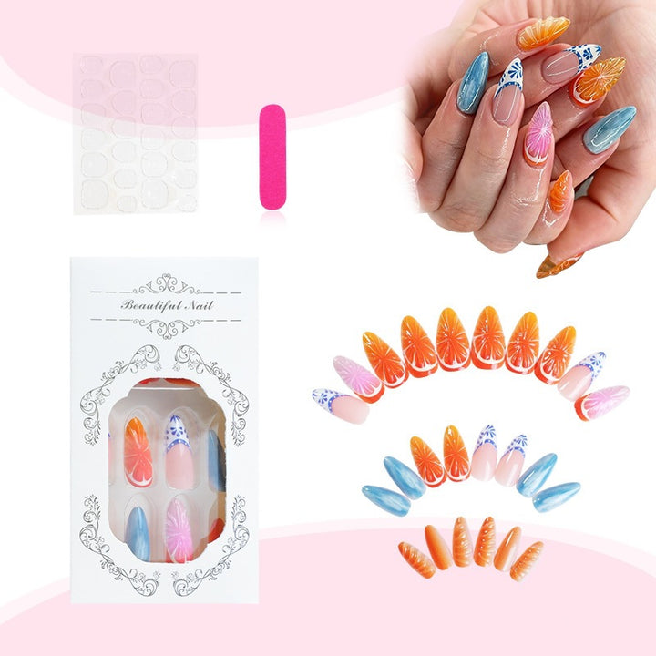 Nail Art Set with Fruity Motifs and Colorful Designs Kalsten