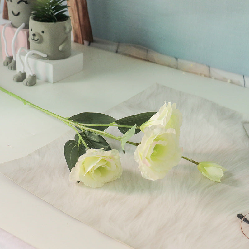 Realistic Faux Rose Floral Stem